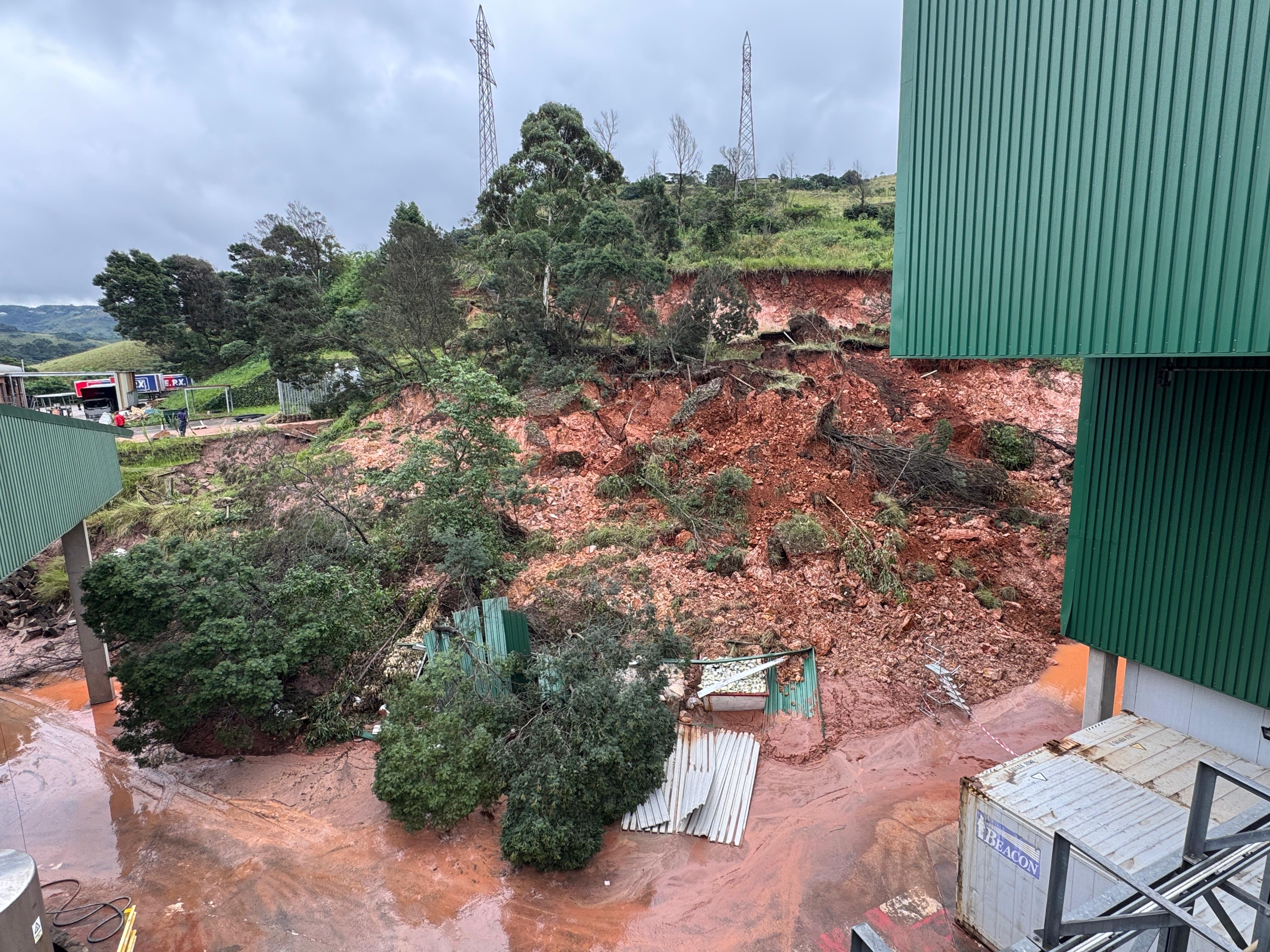 Before - Collapsed Embankment